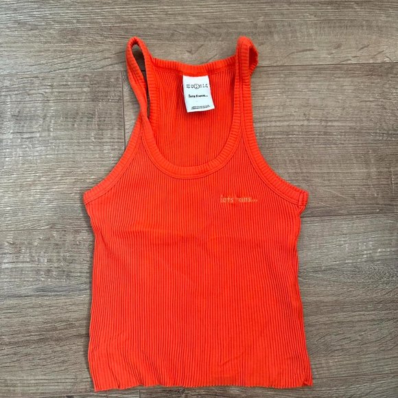 Urban Outfitters Womens Orange Crop-top - Picture 1 of 3